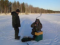 Фото - зимняя рыбалка в Сибири - Белый Яр