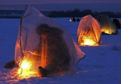 Зимнее укрытие для рыбалки - Сибирская рыбалка